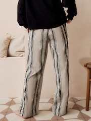 Black/White Jacquard Trousers - Image 4 of 8