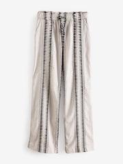 Black/White Jacquard Trousers - Image 6 of 8