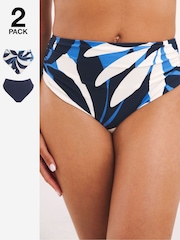Simply Be Blue Magisculpt Classic Briefs 2 Pack - Image 1 of 7