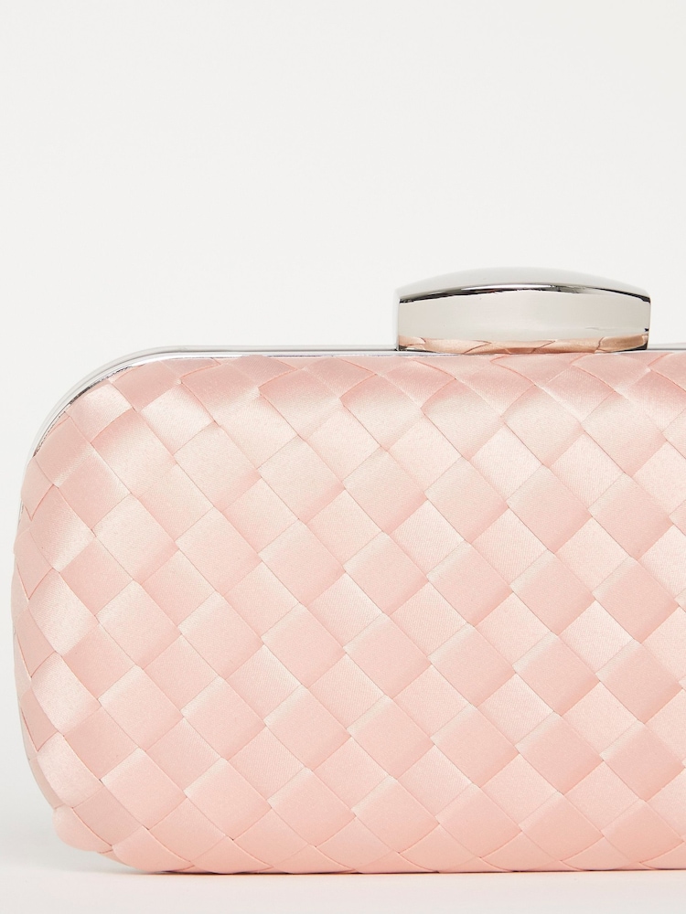 Joanna Hope Pink Satin Clutch Bag - Image 2 of 4 Joanna Hope Pink Satin Clutch Bag - Image 2 of 4