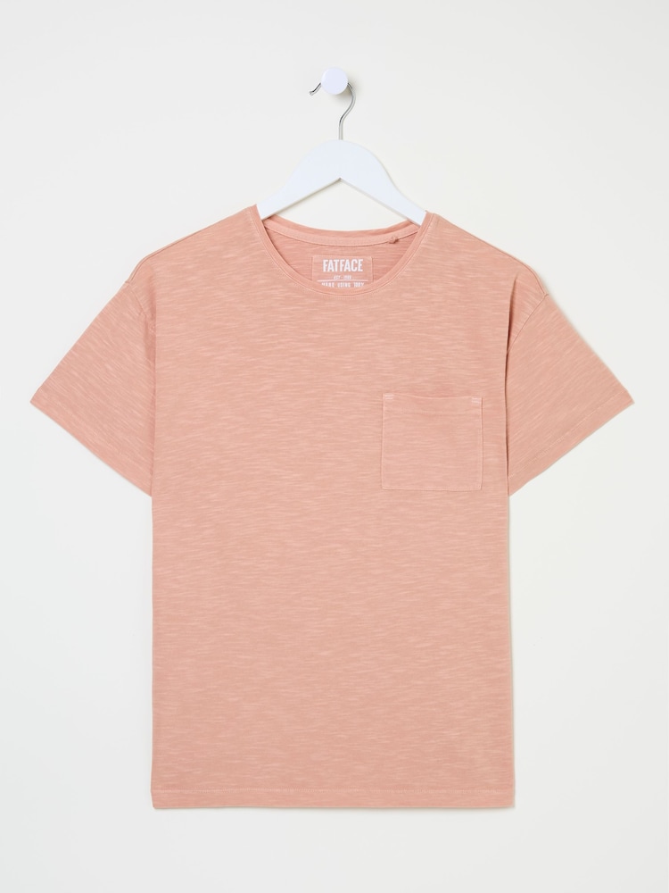 FatFace Lily Nude Pink 100% Cotton T-Shirt - Image 10 of 10