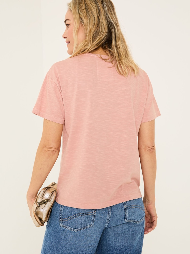 FatFace Lily Nude Pink 100% Cotton T-Shirt - Image 2 of 10