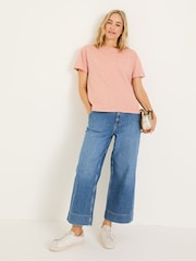 FatFace Lily Nude Pink 100% Cotton T-Shirt - Image 3 of 10