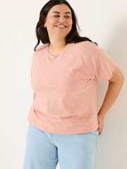 FatFace Lily Nude Pink 100% Cotton T-Shirt - Image 5 of 10