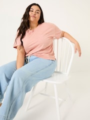 FatFace Lily Nude Pink 100% Cotton T-Shirt - Image 7 of 10
