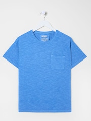FatFace Lily Bright Blue 100% Cotton T-Shirt - Image 10 of 10