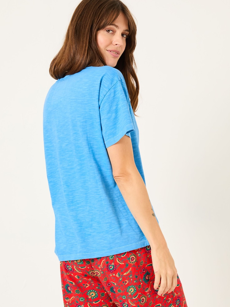 Azul brillante - FatFace 100% Cotton T-Shirt - Imagen 2 de 10 Azul brillante - FatFace 100% Cotton T-Shirt - Imagen 2 de 10