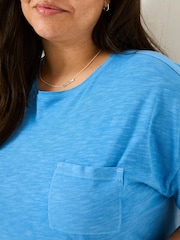 FatFace Lily Bright Blue 100% Cotton T-Shirt - Image 9 of 10