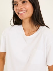 FatFace Lily White 100% Cotton T-Shirt - Image 4 of 5