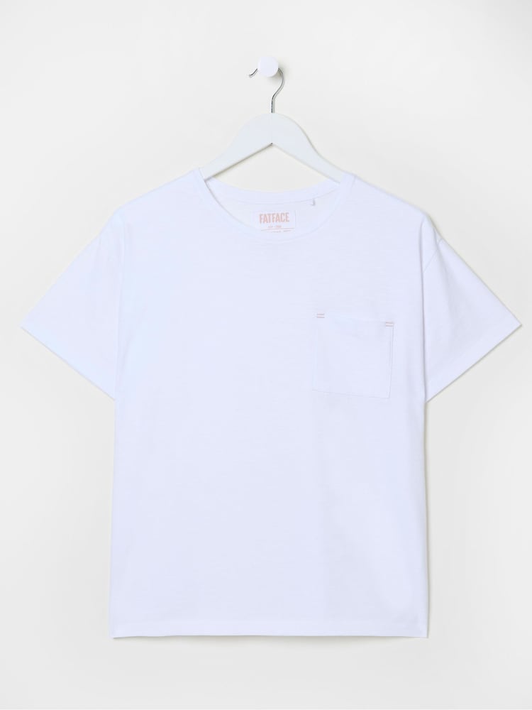 FatFace Lily White 100% Cotton T-Shirt - Image 5 of 5