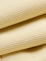 FatFace Sage Yellow Waffle Overhead 100% Cotton Top - Image 12 of 12