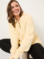 FatFace Sage Yellow Waffle Overhead 100% Cotton Top - Image 7 of 12