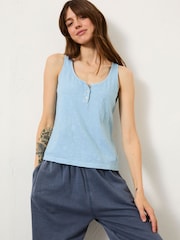 FatFace Blue Gigi Scoop Vest - Image 1 of 10