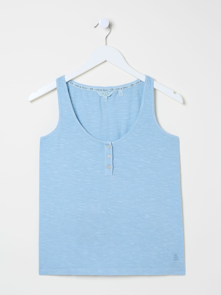 FatFace Blue Gigi Scoop Vest - Image 10 of 10