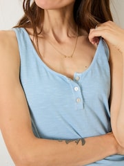 FatFace Blue Gigi Scoop Vest - Image 5 of 10