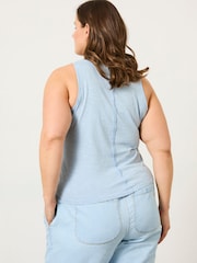 FatFace Blue Gigi Scoop Vest - Image 7 of 10