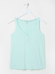 FatFace Aqua Blue Gigi Scoop Vest - Image 10 of 10