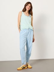 FatFace Aqua Blue Gigi Scoop Vest - Image 3 of 10