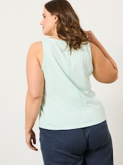 FatFace Aqua Blue Gigi Scoop Vest - Image 7 of 10