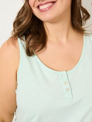 FatFace Aqua Blue Gigi Scoop Vest - Image 9 of 10