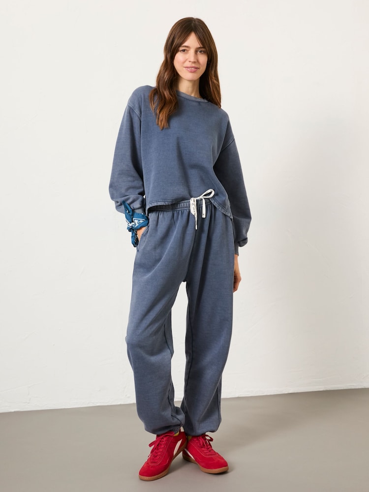 FatFace Hope Blue Sweat 100% Cotton Joggers - Image 1 of 12 FatFace Hope Blue Sweat 100% Cotton Joggers - Image 1 of 12