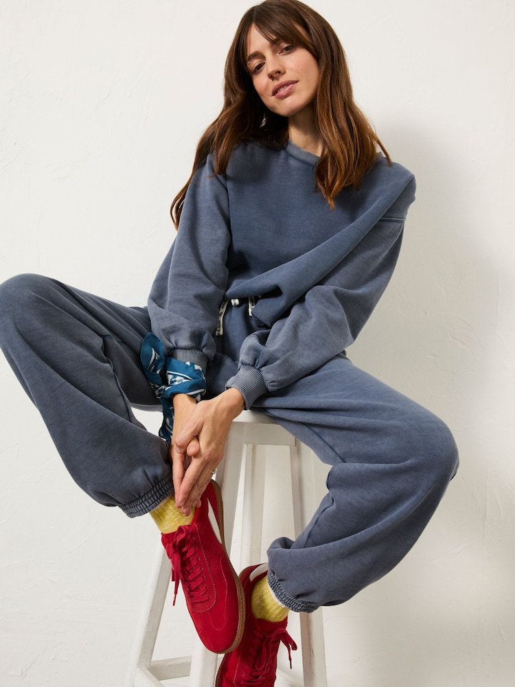FatFace Blue Hope Sweat 100% Organic Cotton Joggers - Image 3 of 12