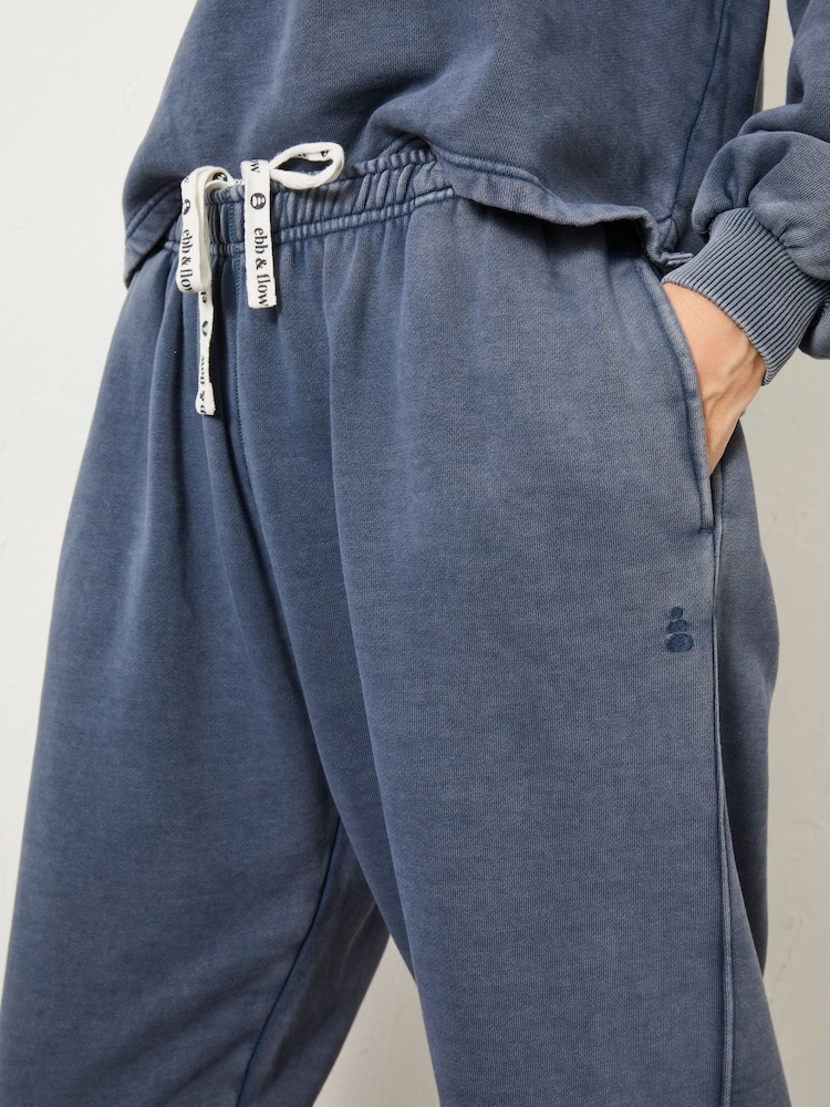 FatFace Blue Hope Sweat 100% Organic Cotton Joggers - Image 5 of 12