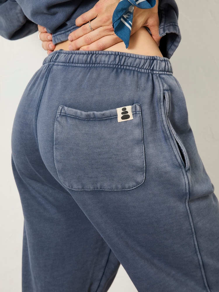 FatFace Blue Hope Sweat 100% Organic Cotton Joggers - Image 6 of 12
