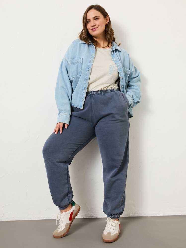 FatFace Blue Hope Sweat 100% Organic Cotton Joggers - Image 7 of 12