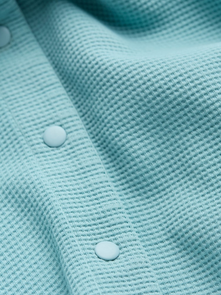 FatFace Skye Aqua Blue Waffle 100% Cotton Shirt - Image 12 of 12 FatFace Skye Aqua Blue Waffle 100% Cotton Shirt - Image 12 of 12