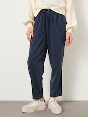 FatFace Navy Blue Tia Trousers - Image 1 of 10