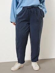 FatFace Navy Blue Tia Trousers - Image 8 of 10