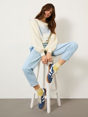 FatFace Chambray Blue Drew Trousers - Image 3 of 11