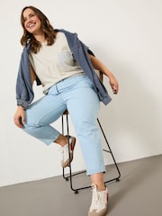 FatFace Chambray Blue Drew Trousers - Image 8 of 11