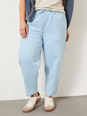 FatFace Chambray Blue Drew Trousers - Image 9 of 11