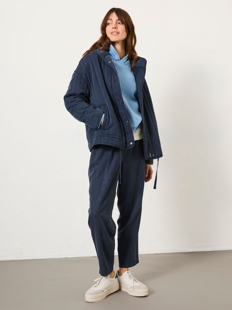 FatFace Navy Mabel Quilted Jacket - Image 1 of 10