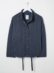 FatFace Navy Mabel Quilted Jacket - Image 10 of 10