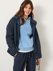 FatFace Navy Mabel Quilted Jacket - Image 4 of 10
