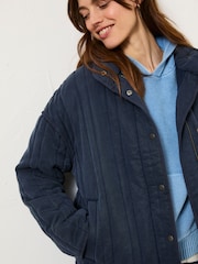 FatFace Navy Mabel Quilted Jacket - Image 5 of 10