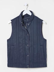 FatFace Navy Quilted Gilet - Image 11 of 11