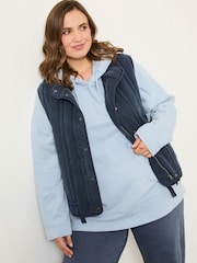 FatFace Navy Quilted Gilet - Image 5 of 11