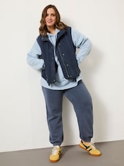 FatFace Navy Quilted Gilet - Image 7 of 11
