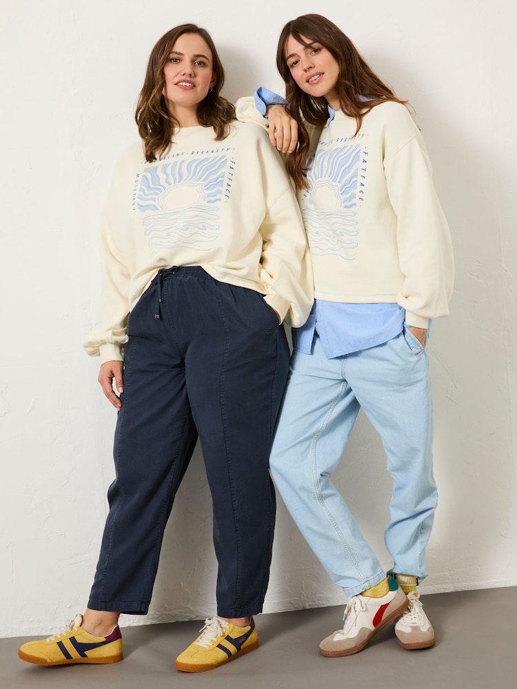 FatFace Ivory Sea Crew 100% Cotton Sweatshirt - Image 1 of 11