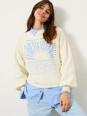 FatFace Ivory Sea Crew 100% Cotton Sweatshirt - Image 2 of 11
