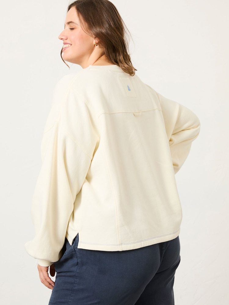 FatFace Ivory Sea Crew 100% Cotton Sweatshirt - Image 8 of 11