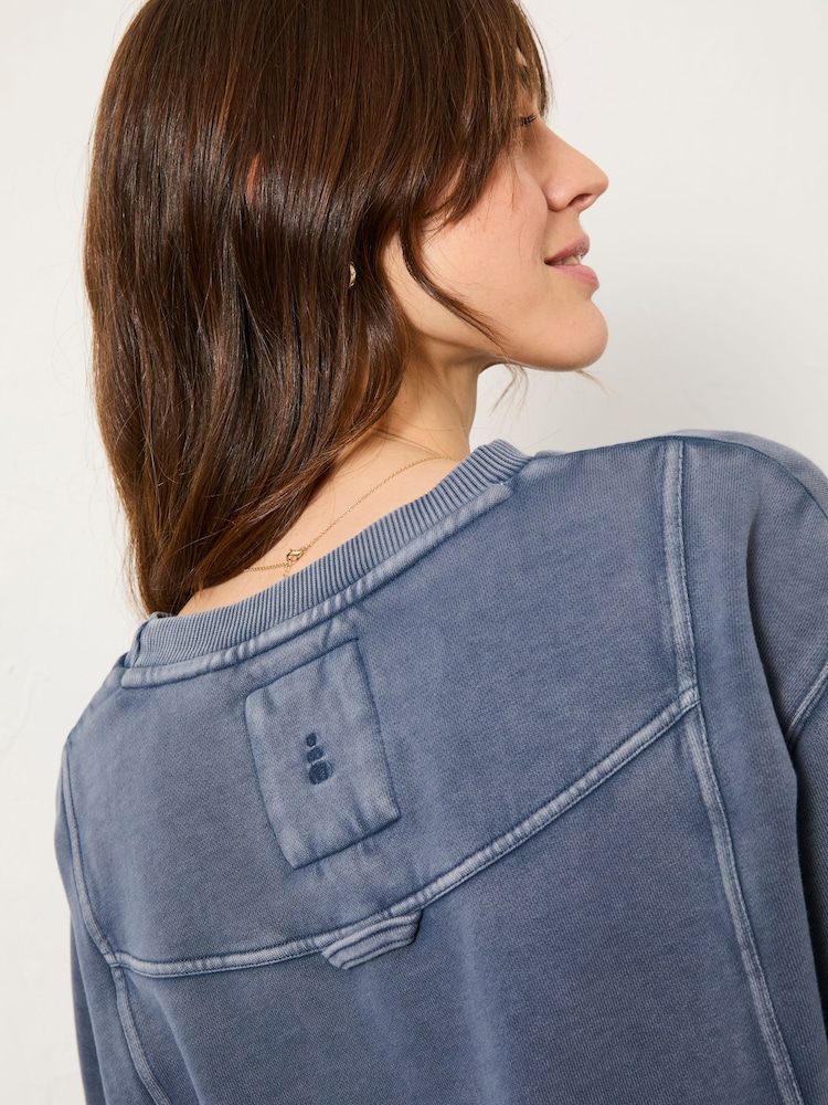 FatFace Hope Blue Crew Sweatshirt - Image 6 of 11