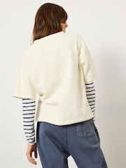 FatFace Ivory Sol Crew 100% Cotton Sweatshirt - Image 2 of 11