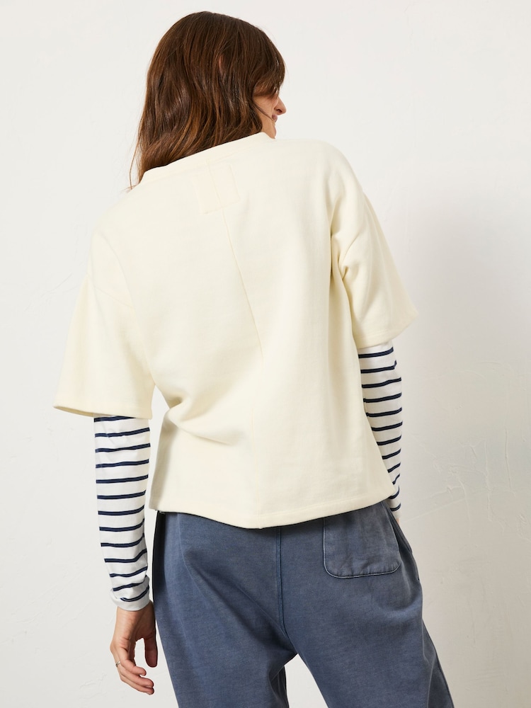 FatFace Ivory Sol Crew 100% Cotton Sweatshirt - Image 2 of 11