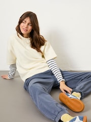 FatFace Ivory Sol Crew 100% Cotton Sweatshirt - Image 4 of 11