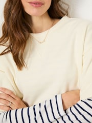 FatFace Ivory Sol Crew 100% Cotton Sweatshirt - Image 6 of 11